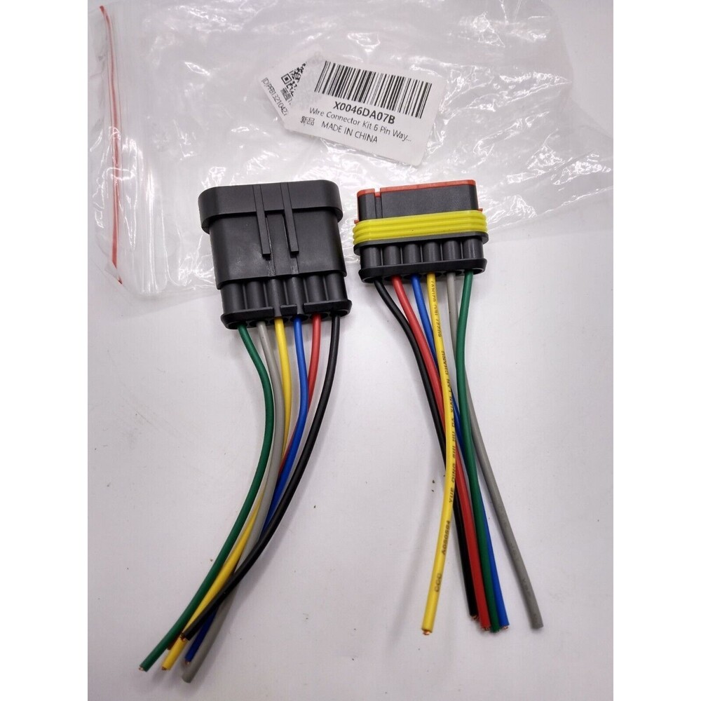 6 Pin Connector, Safe To Use Good Outlook for Home AMP connectors NEW IN PACKAGE